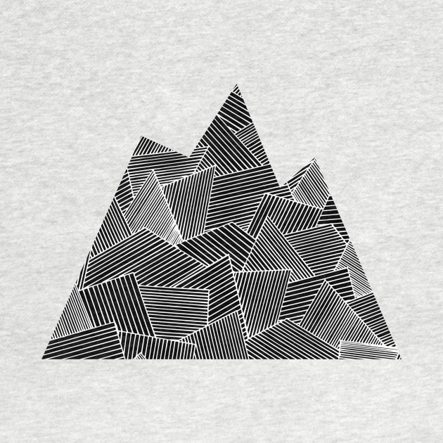 Mountain Zentangle - White by ElviraDraat